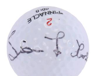 Autographed golf ball