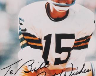 Bart Starr autographed photo