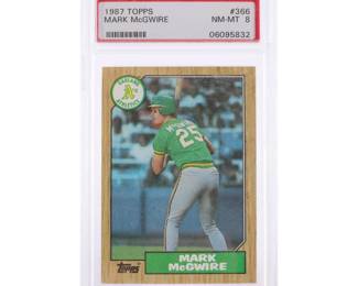 Mark McGwire PSA graded baseball card