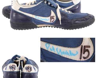 Pat Sheridan autographed game-used NIKE shoes- circa 1980s