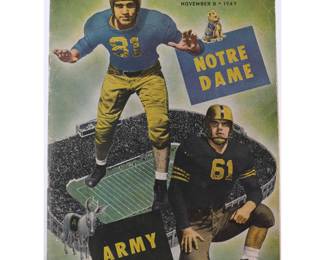 1947 Notre Dame v. Army Football Program