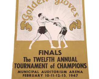 1947 Boxing Tournament- Finals Program