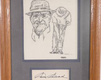 Sam Snead original pencil drawing