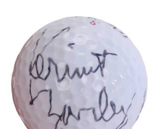 Kermit Zarley autographed golf ball