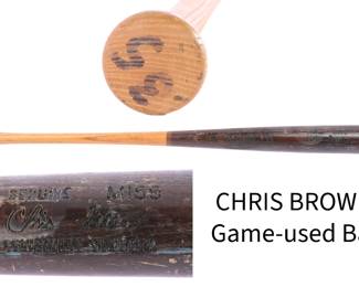 Chris Brown game-used bat