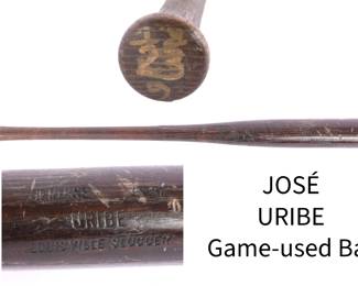 José Uribe game-used bat