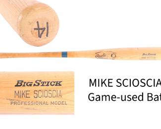 Mike Scioscia game-used bat