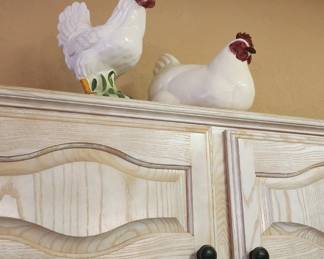 roosters and chickens