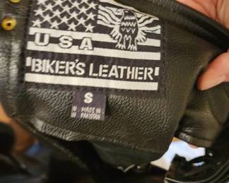 USA Biker's Leather size small