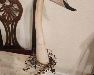 wooden swan
