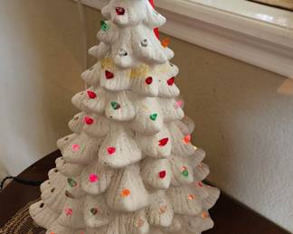 Ceramic Christmas tree, it does have a repair