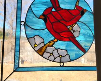 cardinal stained glass
