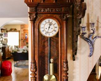 Large hanging vintage clock