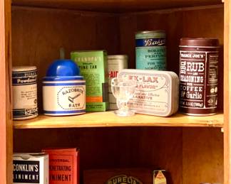 Antique containers: medicine cabinet essentials 