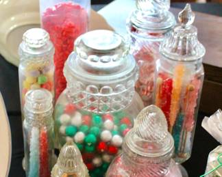 Vintage candy jars