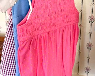 Little girl's pink romper