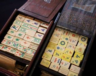 Vintage Chinese Mahjong games 