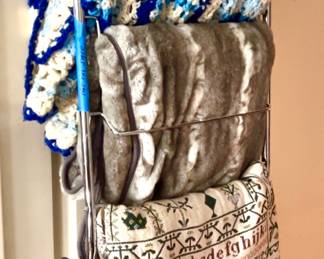 Various blankets and quilts