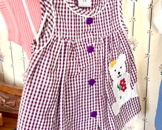 Cute teddy bear girl's clothing