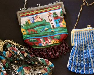 Antique Victorian beaded purses