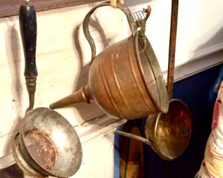 Antique tools and cooking utensils 