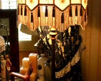 Victorian style tassled lamp 