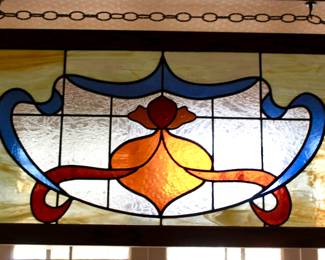 Stained glass hanging decor