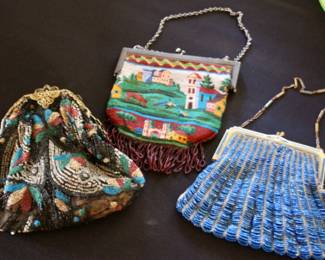 Antique Victorian beaded purses