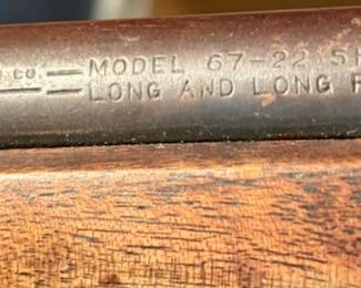 Winchester Model 67-22 short long and long rifle 