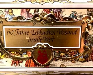 Large vintage tin box