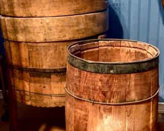 Vintage barrel decor