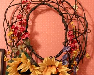Spring hanging wreath 