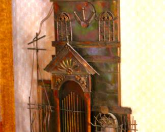 Metal hanging wall art decor