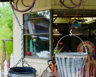 Vintage hummingbird feeders