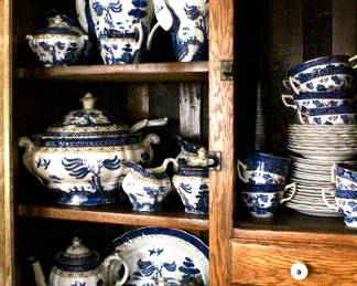 Flow blue fine China 