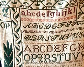 Vintage alphabet quilt 