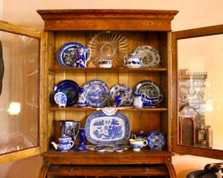 Up-close look of display cabinet 