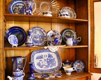 More flow blue dishware collectibles 