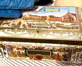 Large vintage tin box