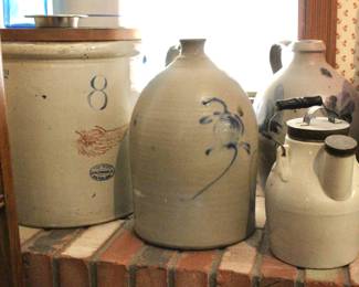 Redwing, Salt Glaze crocks and Jugs