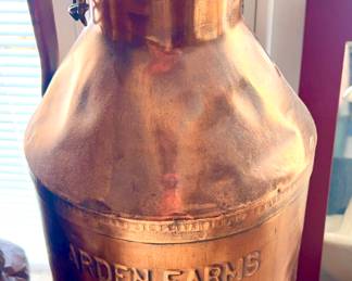 Vintage copper farm can 