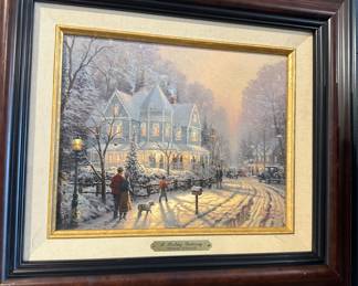 Many Thomas Kincaid Framed Prints  