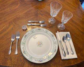 Wedgewood China plus many extra serving pieces 