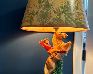  Vintage Roy Roger's Lamp 
