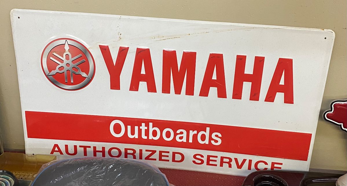 Yamaha Outboards Metal Sign