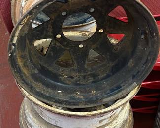 Two Sets of 1970's Jeep Rims