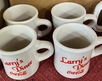 Larry's Diner Coca Cola Mugs