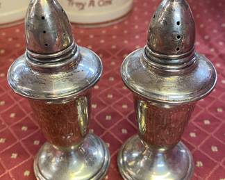 Sterling Salt and Pepper Shakers