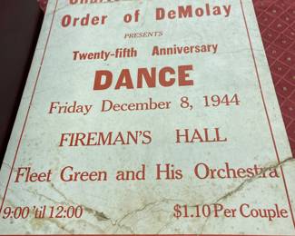 1944  Fleet Green Dance Poster