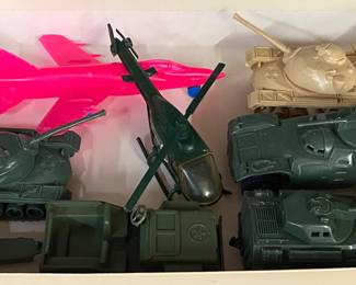 Vintage Plastic Tanks and Vehicles